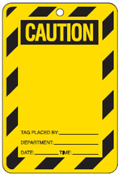 Caution tag PK100