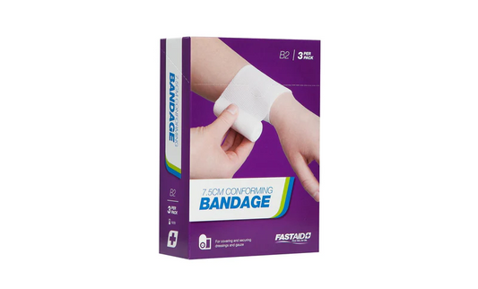 FastAid B2, Conforming Bandage, 7.5cm, 3pk