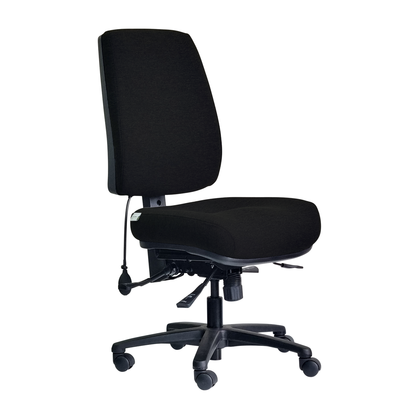DAL ERGOSELECT STRIDE HIGH BACK WITH LARGE ERGO SEAT AND NO ARMS in Apollo Black