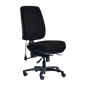 DAL ERGOSELECT STRIDE HIGH BACK WITH LARGE ERGO SEAT AND NO ARMS in Apollo Black