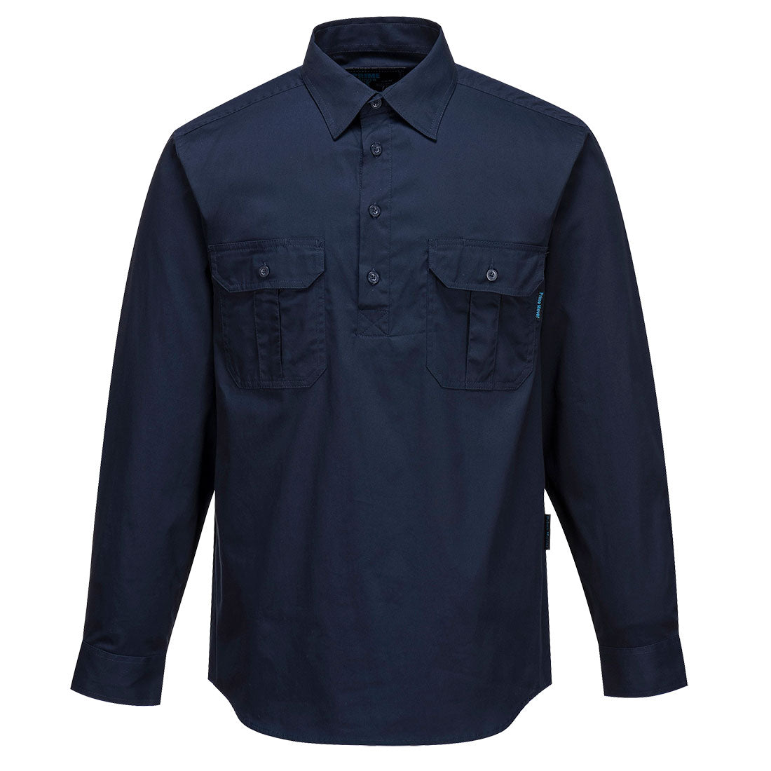 PORTWEST MC903 - Adelaide Shirt, Long Sleeve, Light Weight Closed Front Navy XL