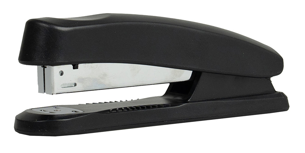 STAPLER STAT 26/6 HALF STRIP BLACK PLASTIC