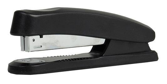 STAPLER STAT 26/6 HALF STRIP BLACK PLASTIC