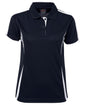 JB's LADIES COOL POLO Navy/white/grey size 12