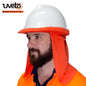 UVETO AUSTRALIA HARD HAT FLAP HI VIS ORANGE