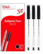 PEN STAT 1.0MM BALLPOINT MEDIUM BLACK BX12