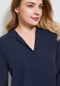 Womens Lily Longline Blouse INK MEDIUM