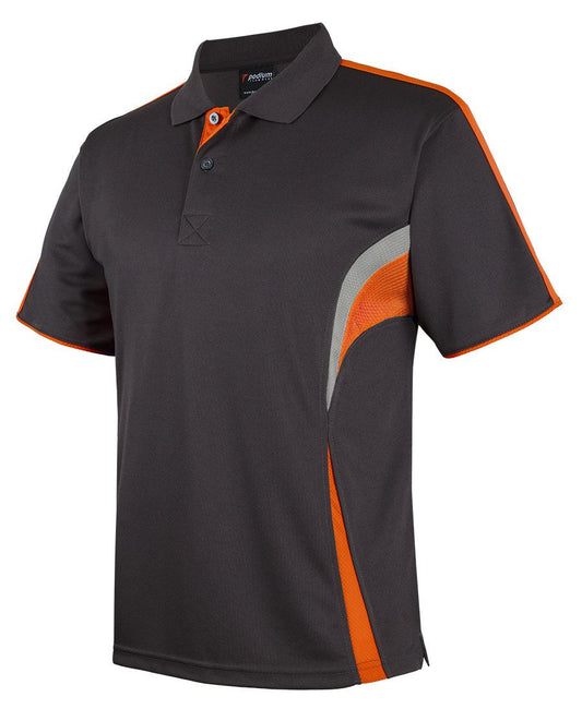JB'S Podium Cool Polo GUNMETAL/ORANGE/GREY XS