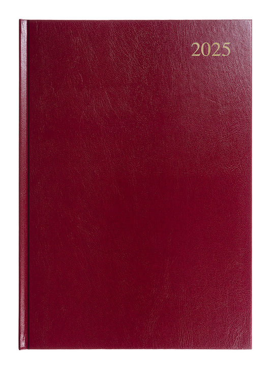 DIARY 2025 COLLINS ESSENTIAL A4 ESSA41.78 1DTP MAROON