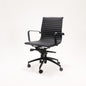 PU605M Medium Back Chair PU605M Black PU/Black