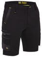 Bisley Flx & Move™ 4-Way Stretch Zip Cargo Short Black size 117R