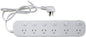 6 way Powerboard with 6 switches and Surge Overload Protection Provides surge protection for expensive or sensitive equipment