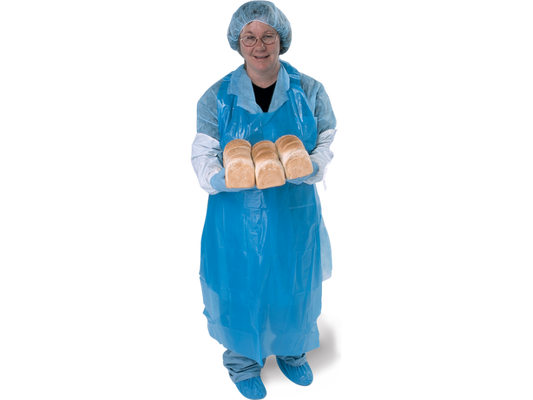 PRO-VAL APRONS - Polyethylene DISPOSABLE BLUE PACK OF 50