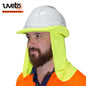 UVETO AUSTRALIA HARD HAT FLAP HI VIS YELLOW