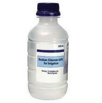 Eye Wash 0.9% sodium chloride solution for irrigation. 500ml bottle AHF7123