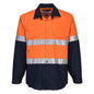 PORTWEST MF101 -  Bizweld FR Class D/N Shirt Orange/Navy L