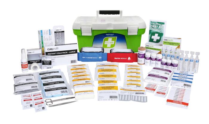 Fast Aid FIRST AID KIT, R2, INDUSTRA MAX KIT, 1 TRAY PLASTIC PORTABLE