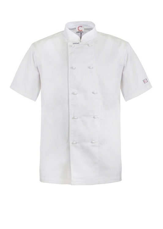 CHEFSCRAFT CLASSIC CHEF JACKET -SS, WHITE SIZE XL