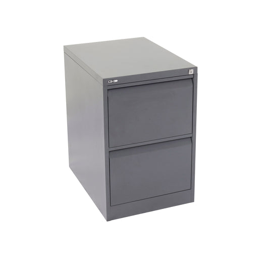GO Steel Filing Cabinet GO 2 Drawer Filing Cabinet - Graphite