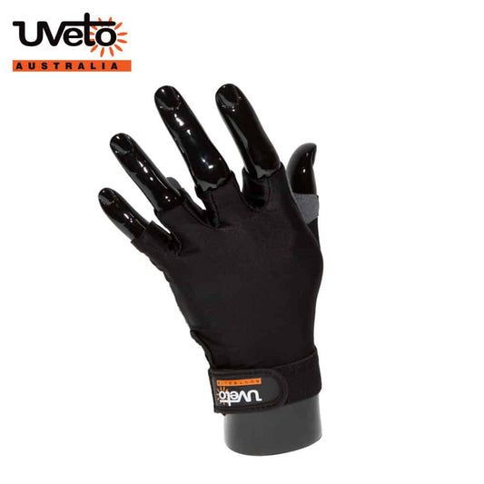 SUN SAFE GLOVES BLACK L