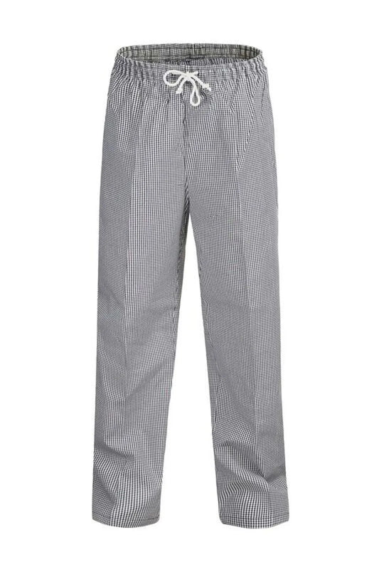 CHEFSCRAFT UNISEX CHEFS CHECK ELASTIC DRAWSTRING PANT XL