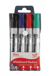 MARKER WHITEBOARD STAT 2.0MM BULLET NIB ASST WLT4