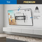 Barkan TV Wall Mount, 32 - 90 inch Tilt Flat / Curved Screen Bracket, Holds up to 60kg, Auto Lock Patented, Very Low Profile, Extra Stable, Fits LED OLED LCD
