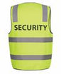JB's HV (D+N) SAFETY VEST PRINT SECURITY   LIME