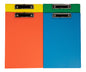 CLIPFOLDER GNS A4 W/POCKET BRIGHT ASST PK4
