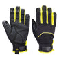 PortWest Needle Resistant Glove Black/Yellow Small