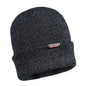 Portwest Reflective Knit Cap, Insulatex Lined Black