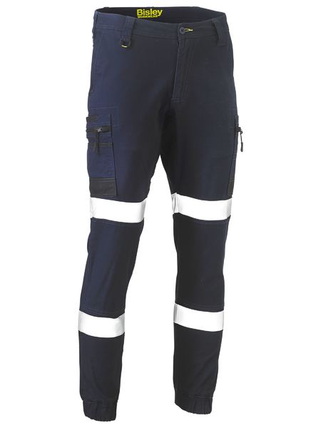 Bisley Flx and Move™ Taped Stretch Cargo Cuffed Pants Navy Size 87R