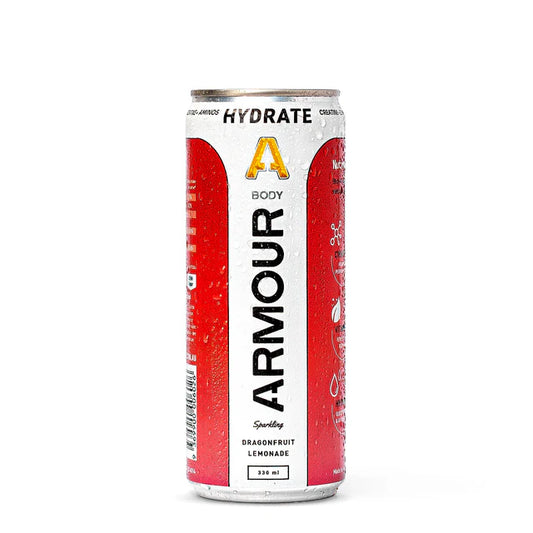 BODY ARMOUR Hydrate+ Zero Sugar Can LEMONADE & DRAGONFRUIT LEMONADE 330ML CAN