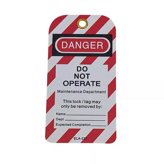 Volt Safety Premium PVC Lockout Tag - Reuseable
