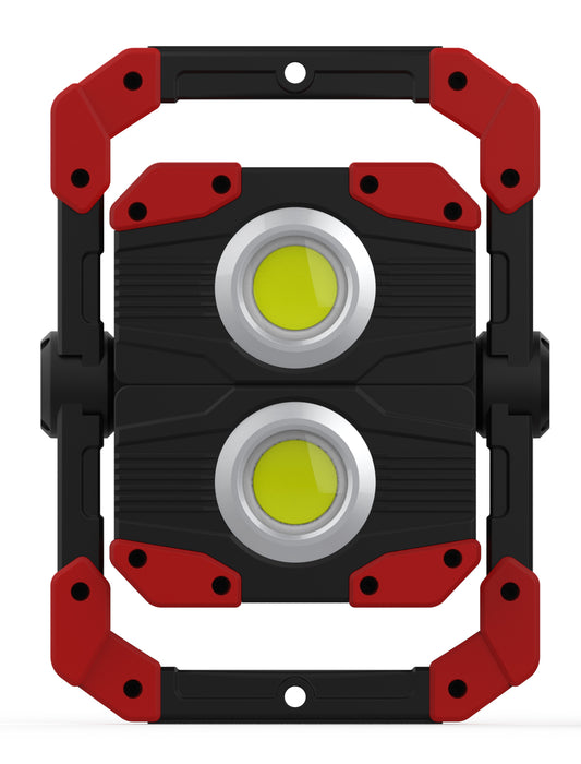 NEBO OMNI 2000 Lumen Work Light and Powerbank Black & Red 2000 Lumen