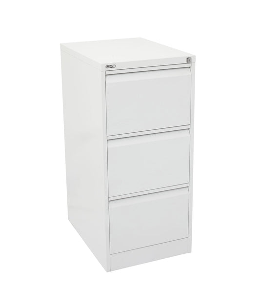 GO Steel Filing Cabinet GO 3 Drawer Filing Cabinet - White