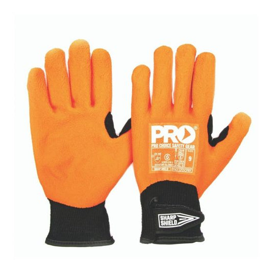 PRO LFOCPR Sharp Shield orange needle stick gloves, size 12