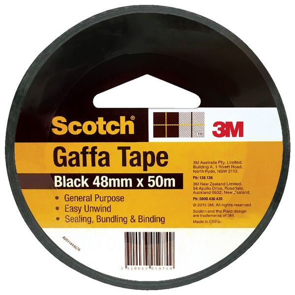 Scotch Gaffa Tape 933 Blk 48mm