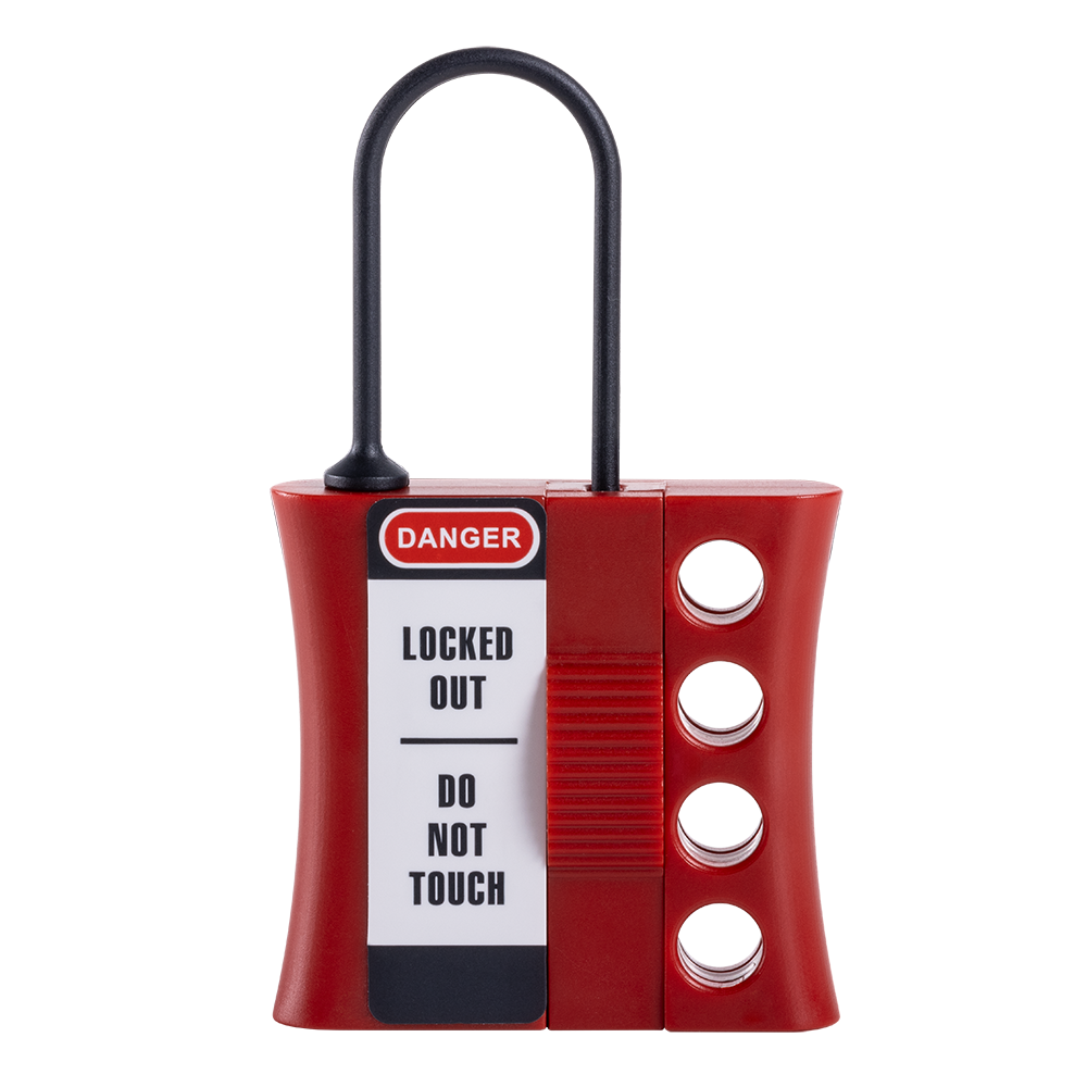 Non-Conductive Plastic Lockout Hasp with 3mm Diameter Shackle (Jaw)