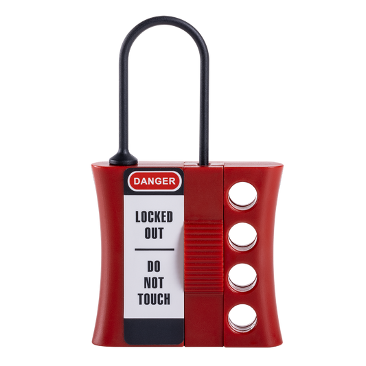 Non-Conductive Plastic Lockout Hasp with 3mm Diameter Shackle (Jaw)