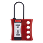 Non-Conductive Plastic Lockout Hasp with 3mm Diameter Shackle (Jaw)