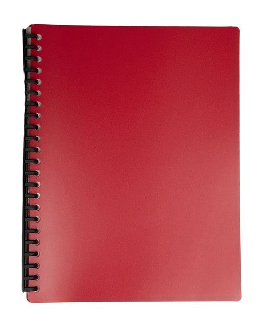 DISPLAY BOOK GNS A4 REFILLABLE RED 20P