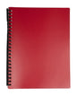 DISPLAY BOOK GNS A4 REFILLABLE RED 20P