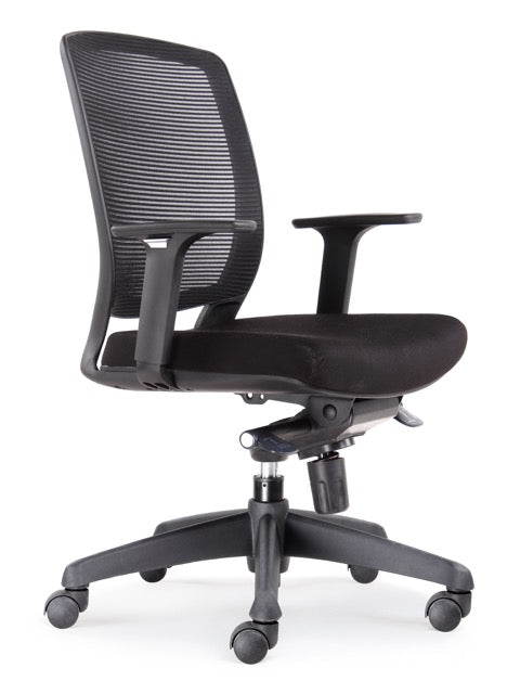 HARTLEY TASK Promesh Medium Back Chair BLACK