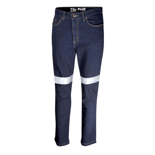 TRU BRANDS DT1156T STRETCH DENIM JEANS WITH REFLECTIVE TAPE 112R