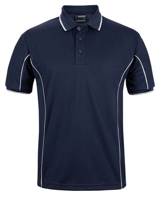 JB'S Podium S/S Piping Polo NAVY/WHITE 6/7XL