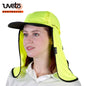 UVETO AUSTRALIA KALA HAT The Kala Hat provides maximum protection from the sun while keeping the face clear, UPF 50+ HI VIS YELLOW
