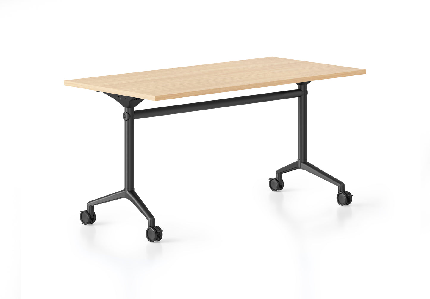 Typhoon Flip Top Table Black Frame Typhoon Flip Table - 1800 x 750 - Natural Oak top