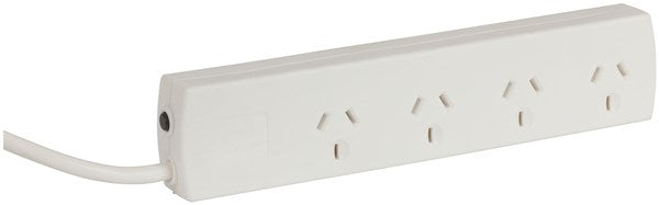 4 Way 240V Mains Power Board This power board will allow 4 appliances to be plugged in at once to a single power point. Maximum load is 2400 watts. Includes a safety overload