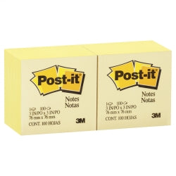 POST-IT NOTES  654 76X76MM YELLOW PK12